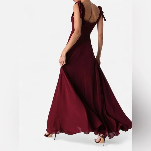 Love Me Forever Burgundy Dress - Picture 2 of 5